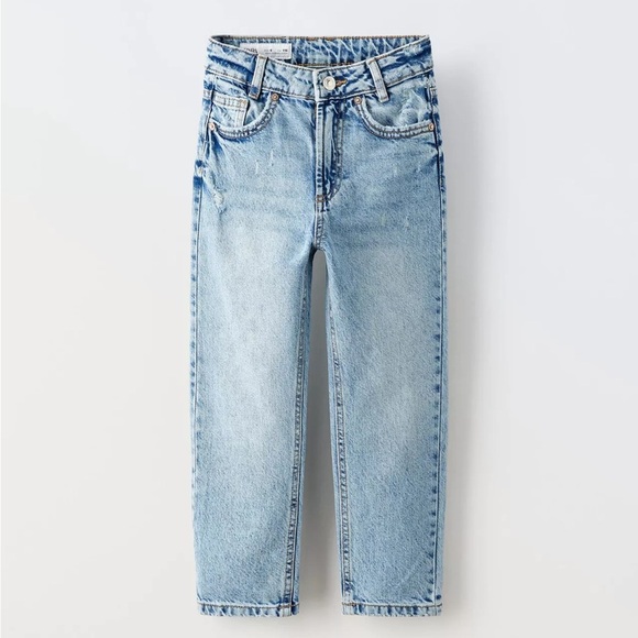 Zara Other - Zara Mom Fit Classic Blue Denim Jeans